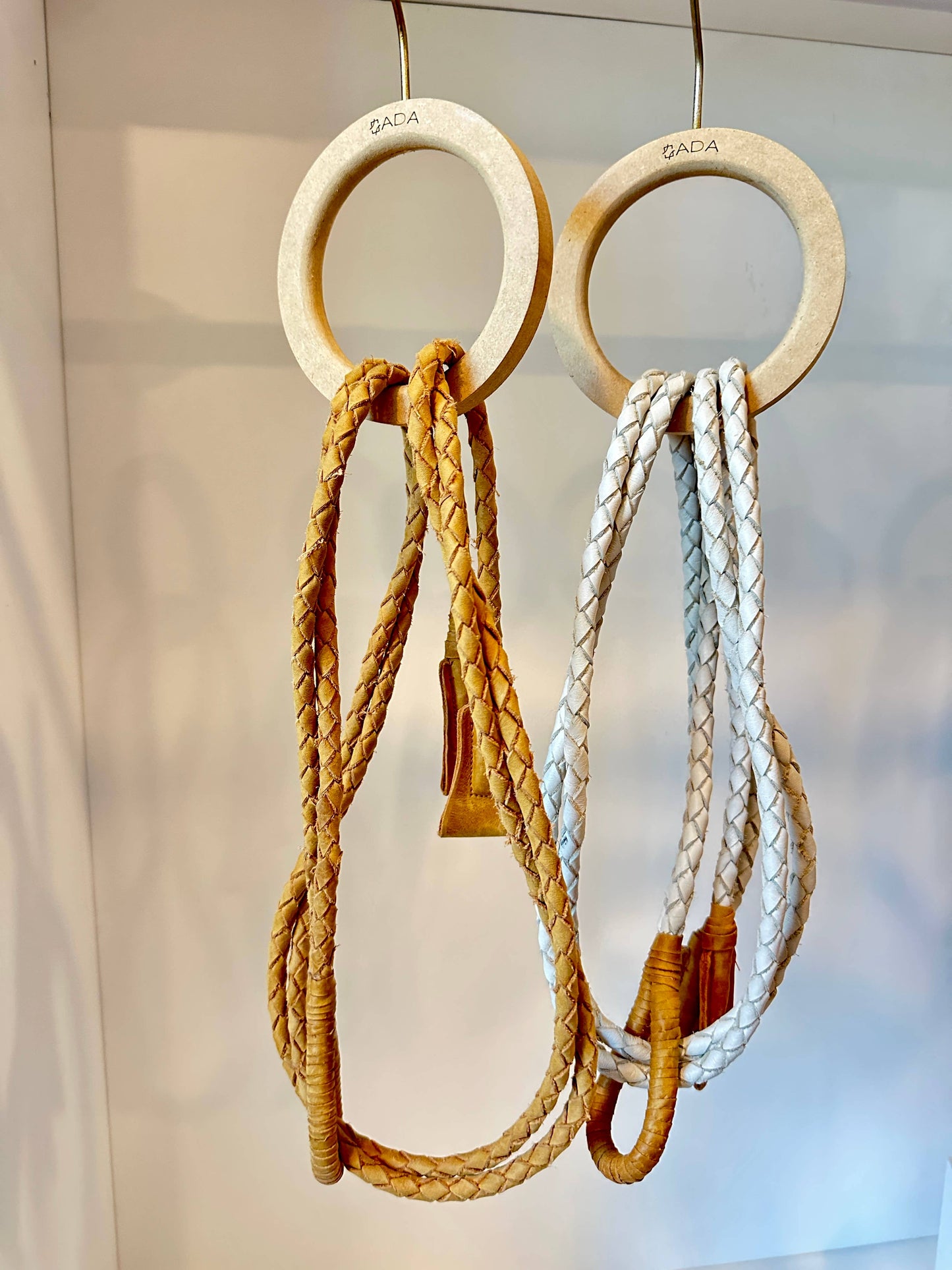 Iguazu Braided Belt – White