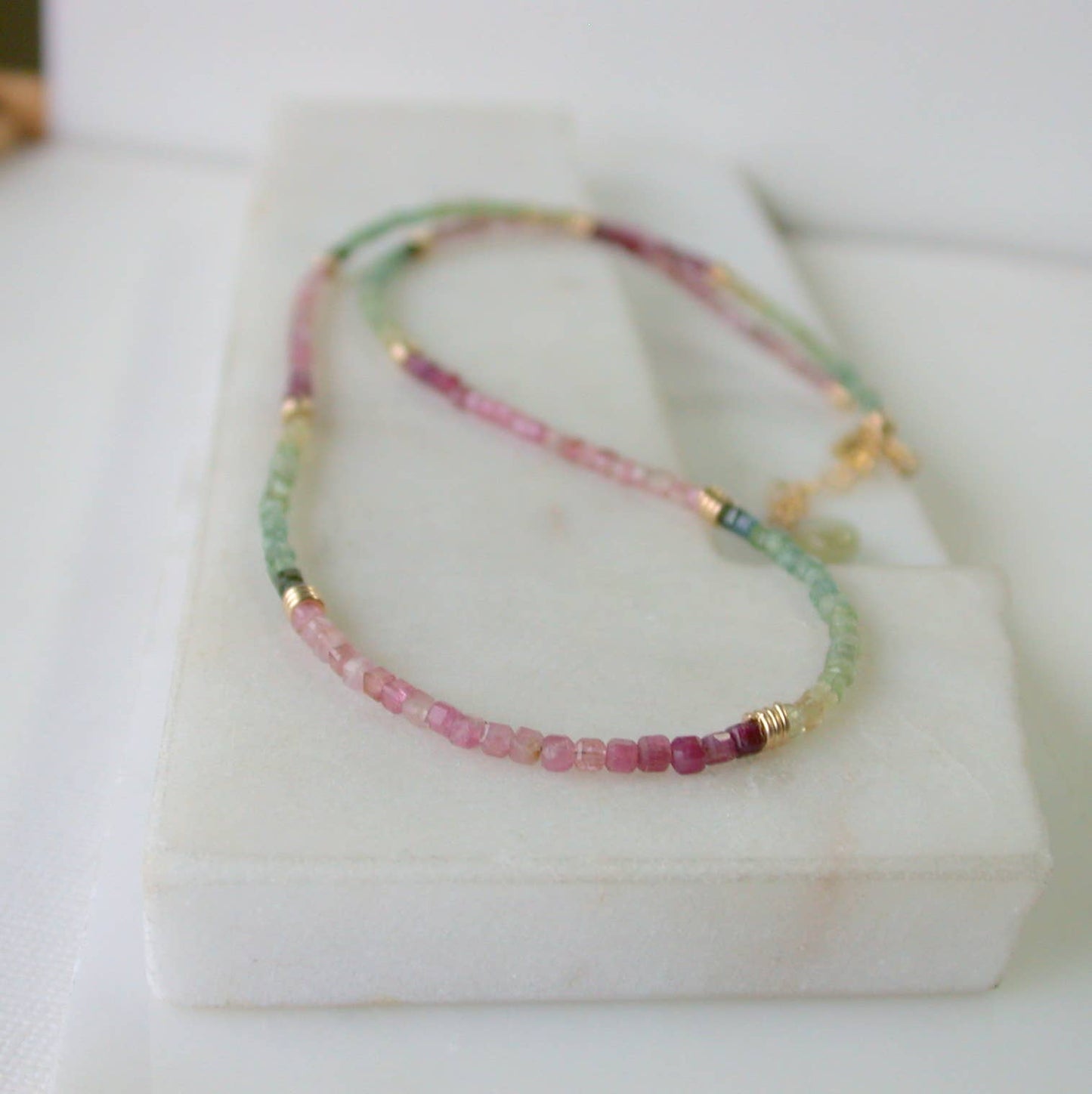 Blossom Tourmaline Beaded Necklace