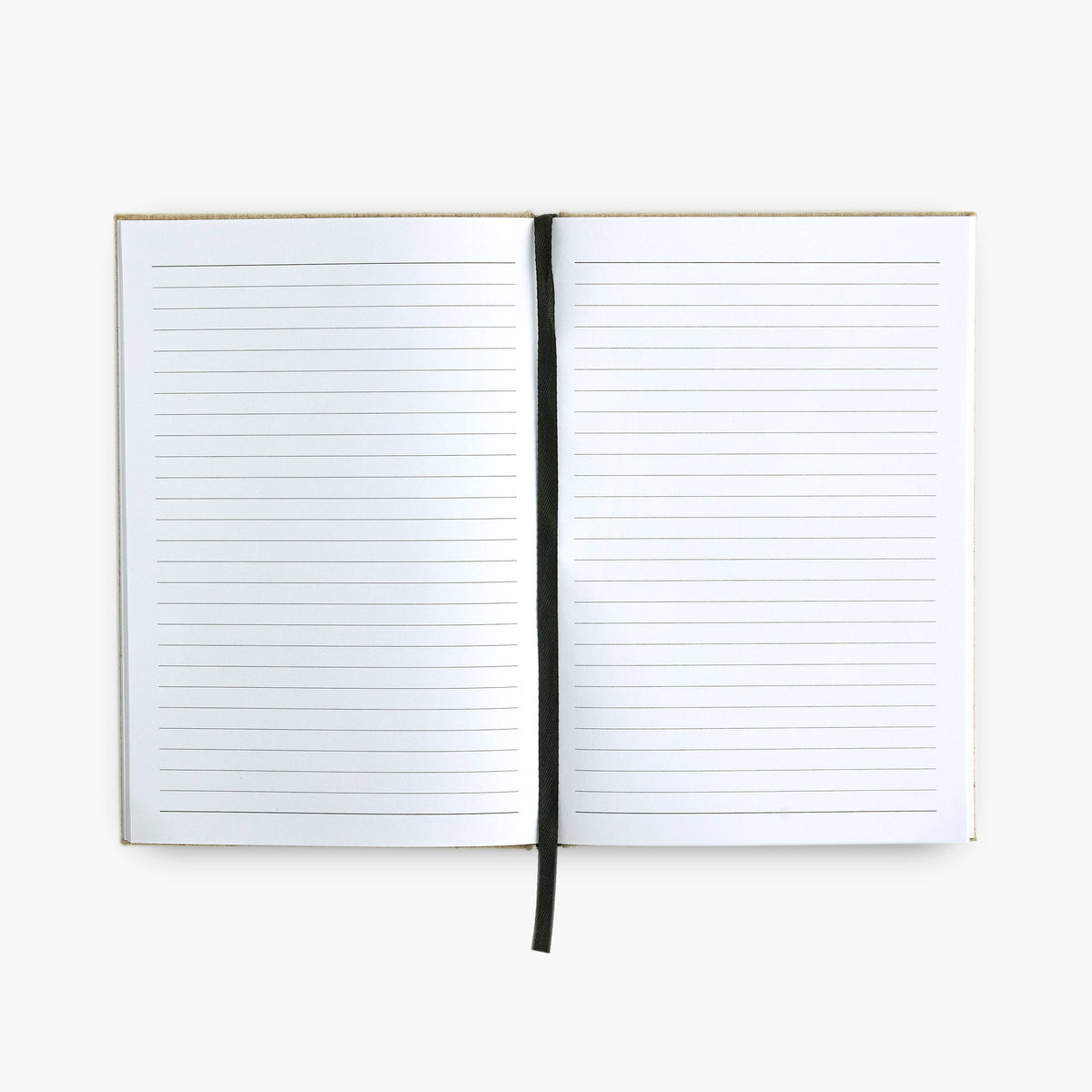 Everything You Can Imagine Is Real Taupe Linen Notebook