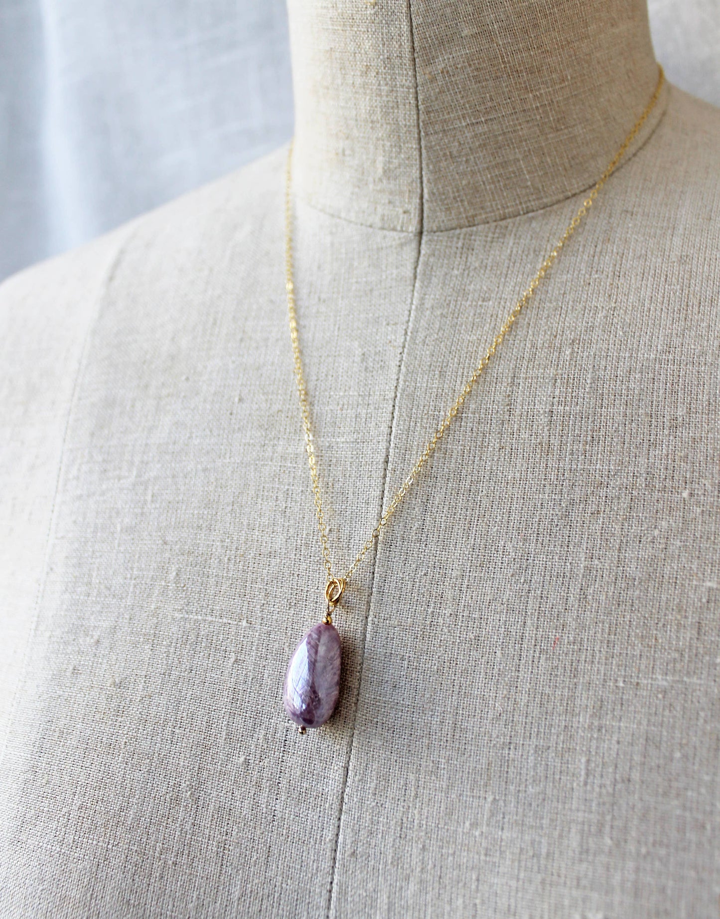 Ruby Mystic Quartz Necklace | Pendant Necklace