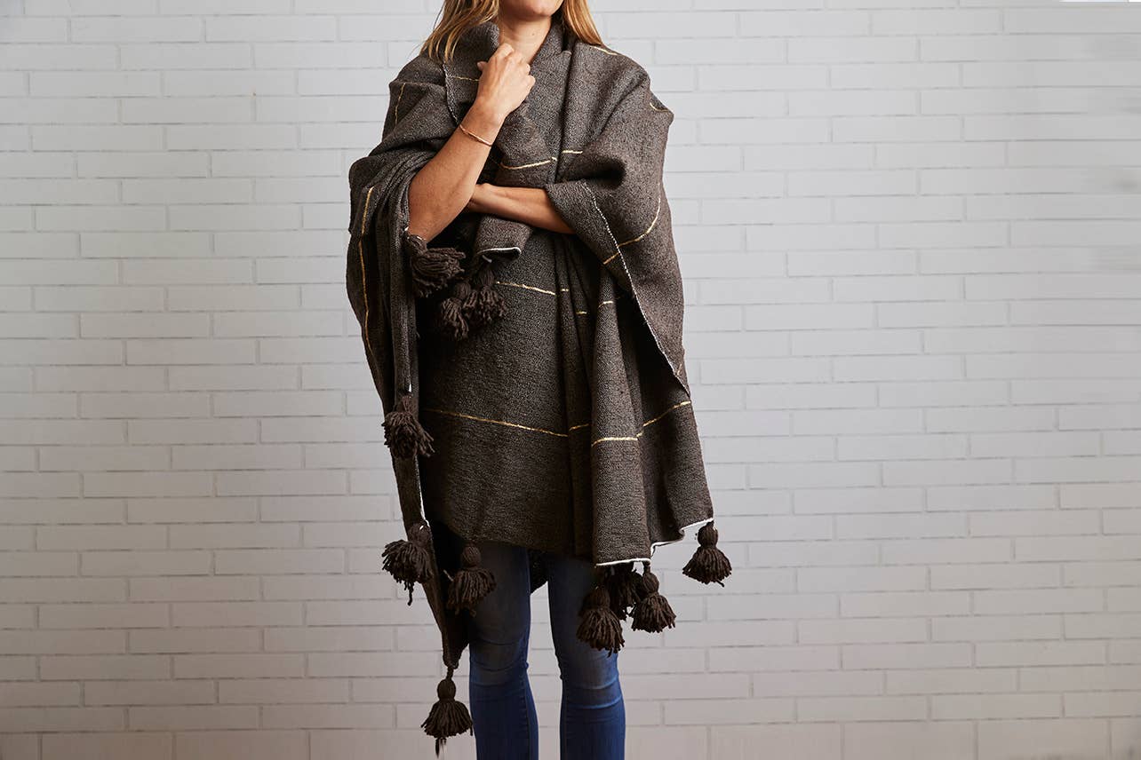 Moroccan Tassel Blankets