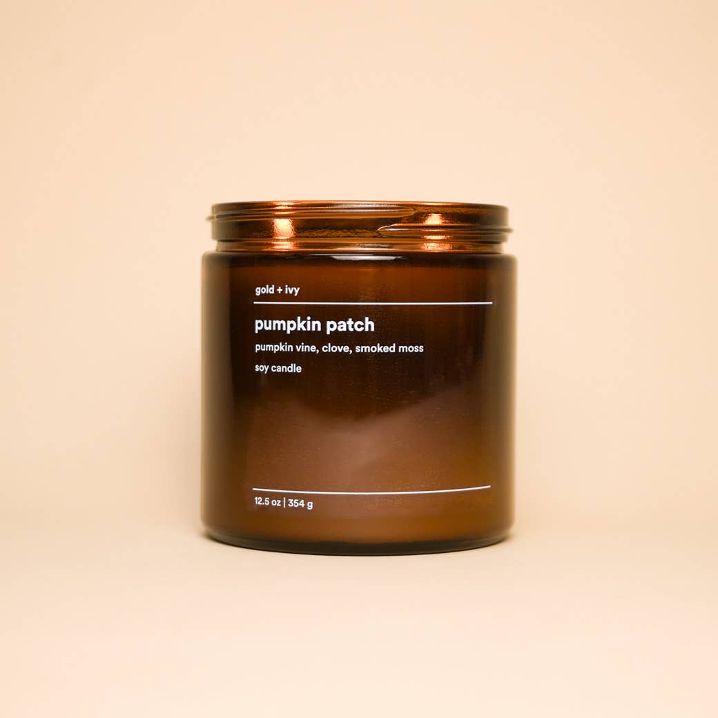 Pumpkin patch soy candle  |  pumpkin vine, clove, smoked moss