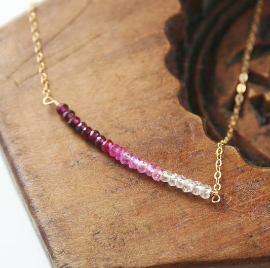 Pink Ombre Necklace