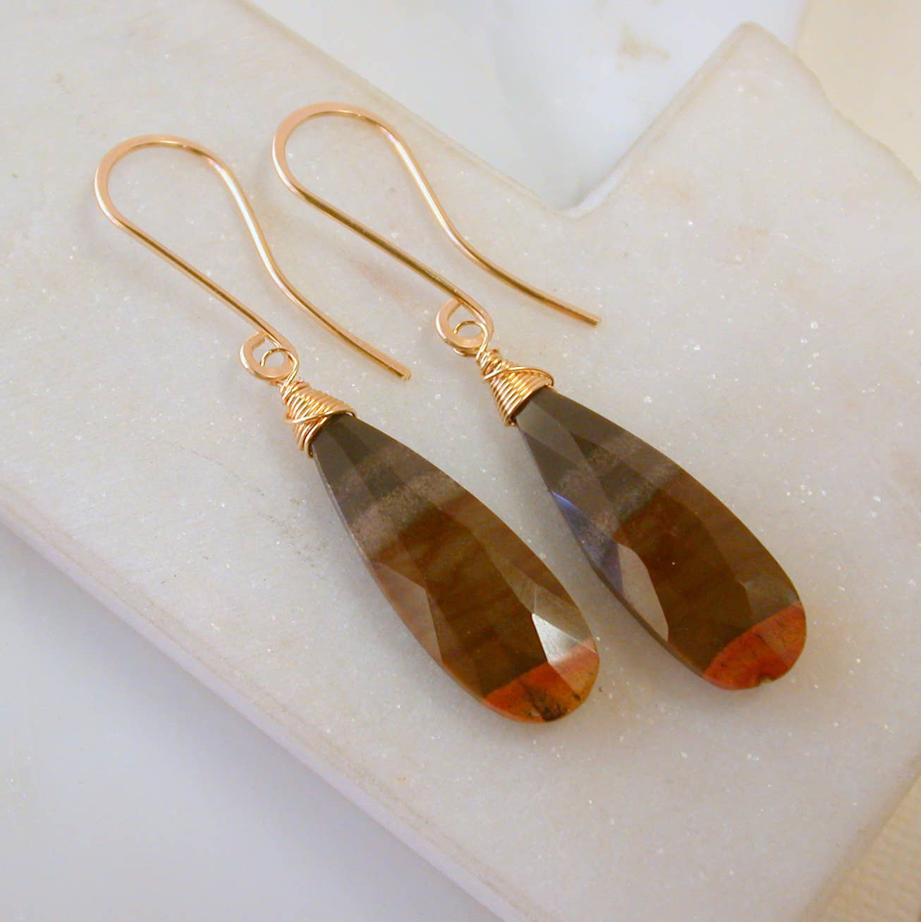 Desert Jasper Statement Earrings