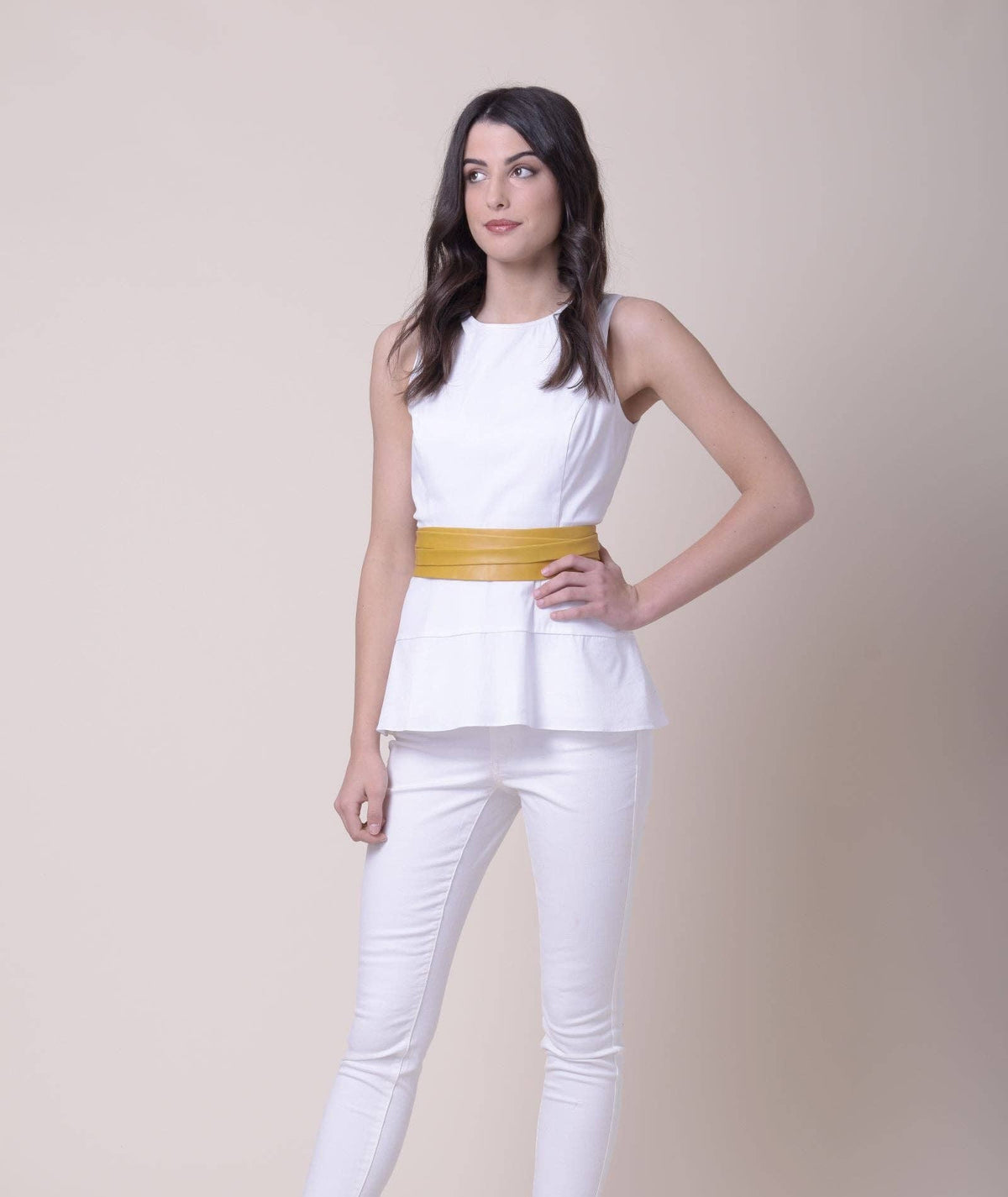 Leather Wrap Belt  |  Golden Camel