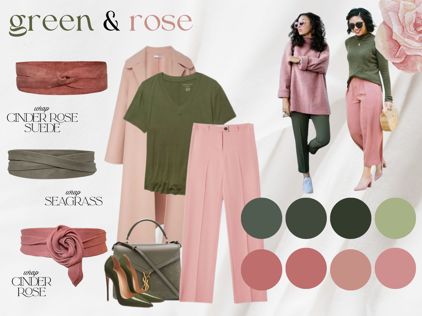 Leather Wrap Belt - Malbec