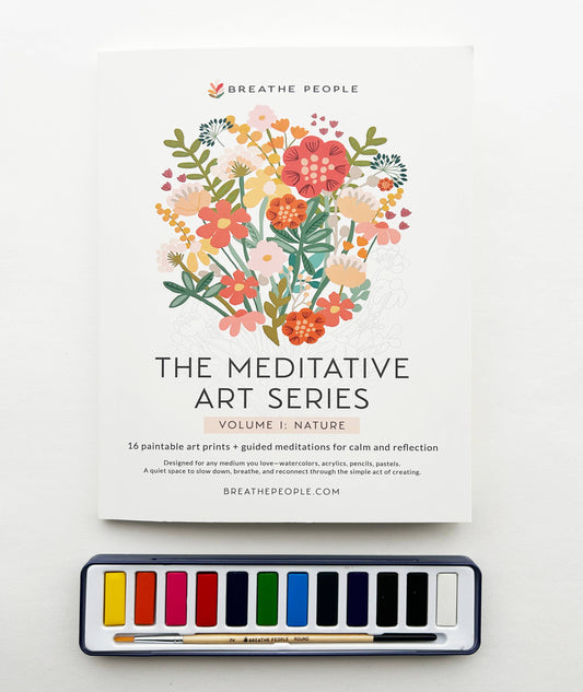 Meditative Art Book, 16 Pages of Guided Creative Ritual