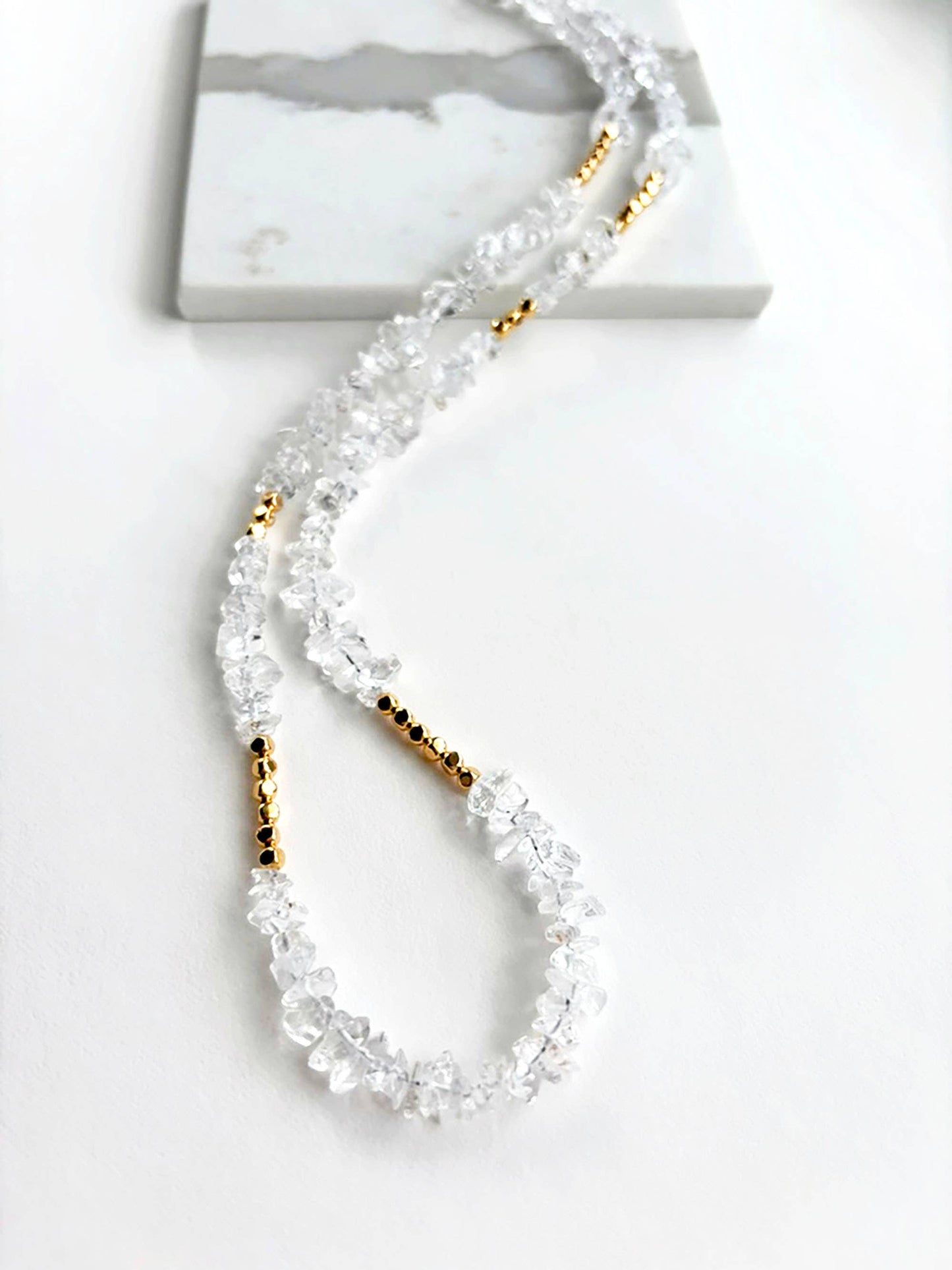 Quartz Layering Necklace | Beaded Necklace