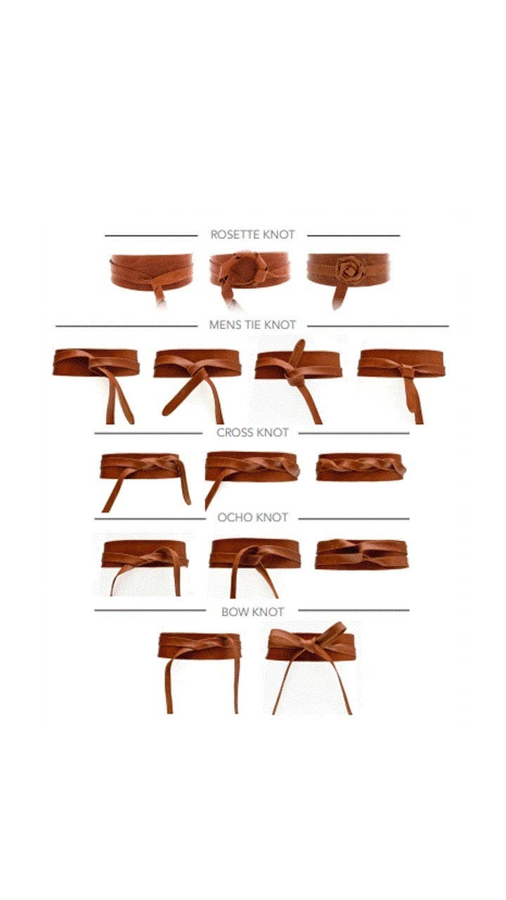 Leather Wrap Belt  |  Rose Shimmer