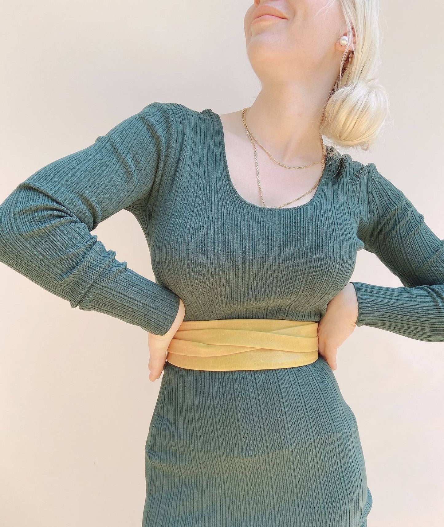 Leather Wrap Belt  |  Golden Camel