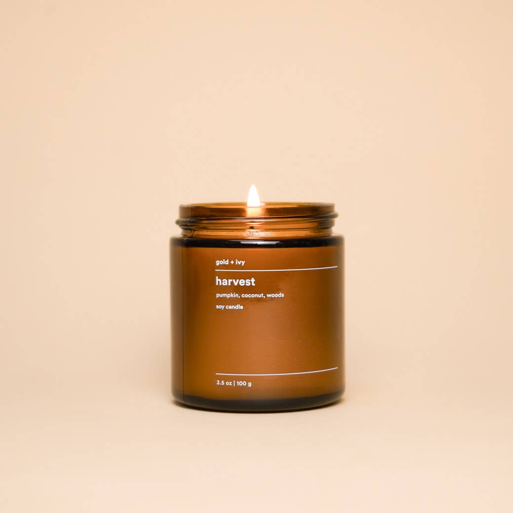 Harvest soy candle  |  pumpkin, coconut, woods