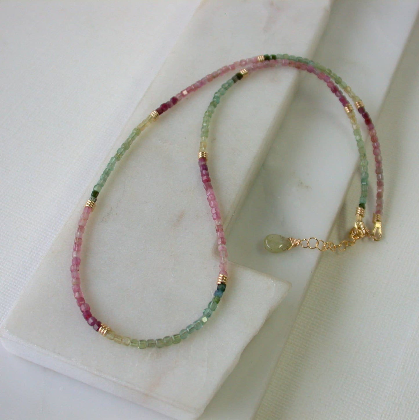 Blossom Tourmaline Beaded Necklace
