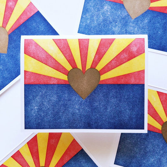 Arizona Love Letterpress Greeting Card