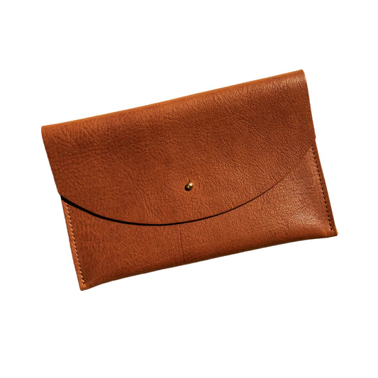 Leather Envelope Clutch - Assorted Colors