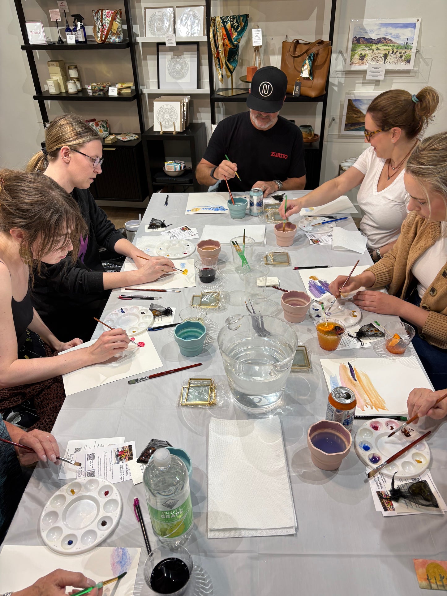 Watercolor Class - June 14 -  Mini Desertscapes with Carolina Benavidez