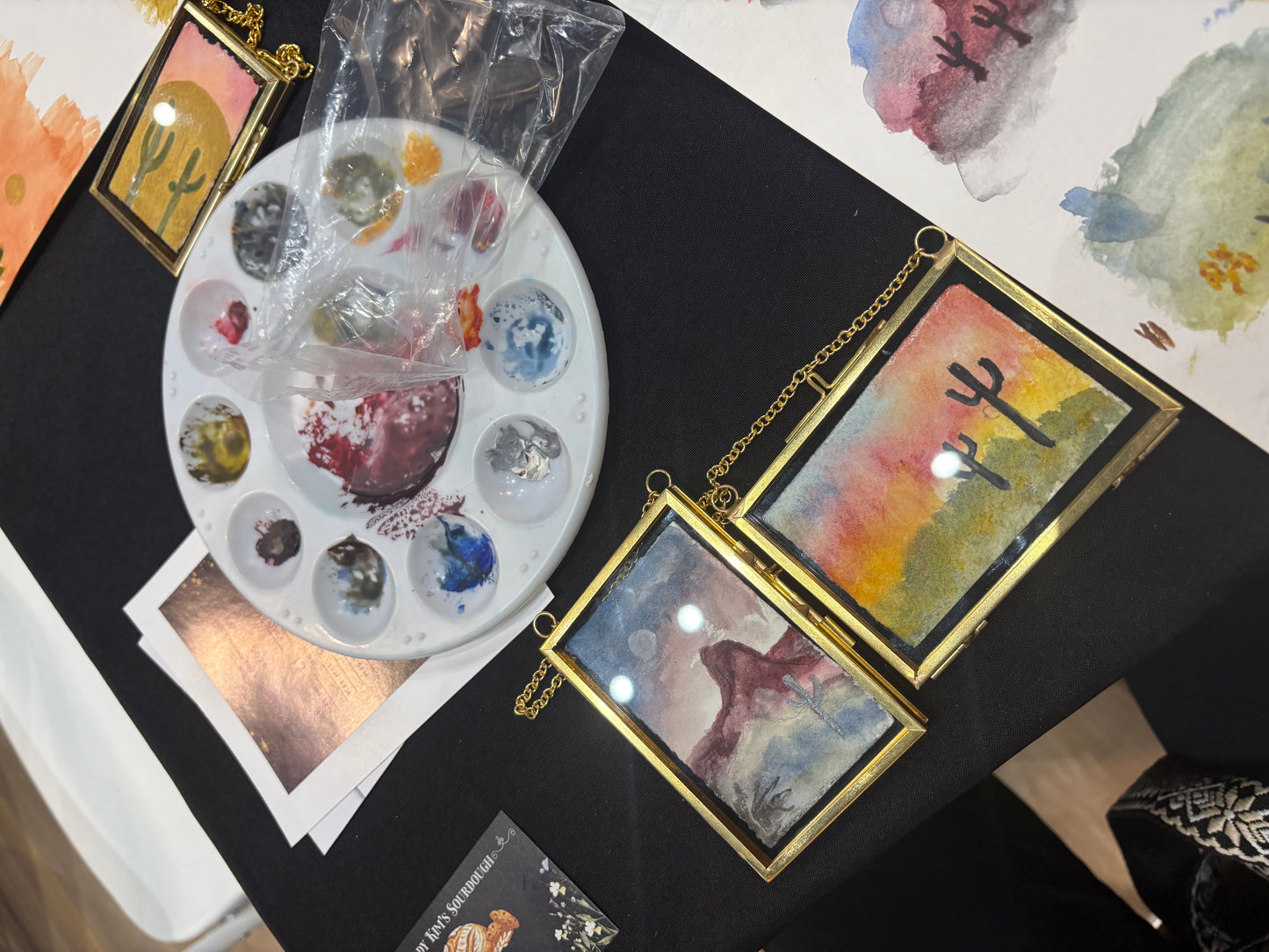 Watercolor Class - June 14 -  Mini Desertscapes with Carolina Benavidez