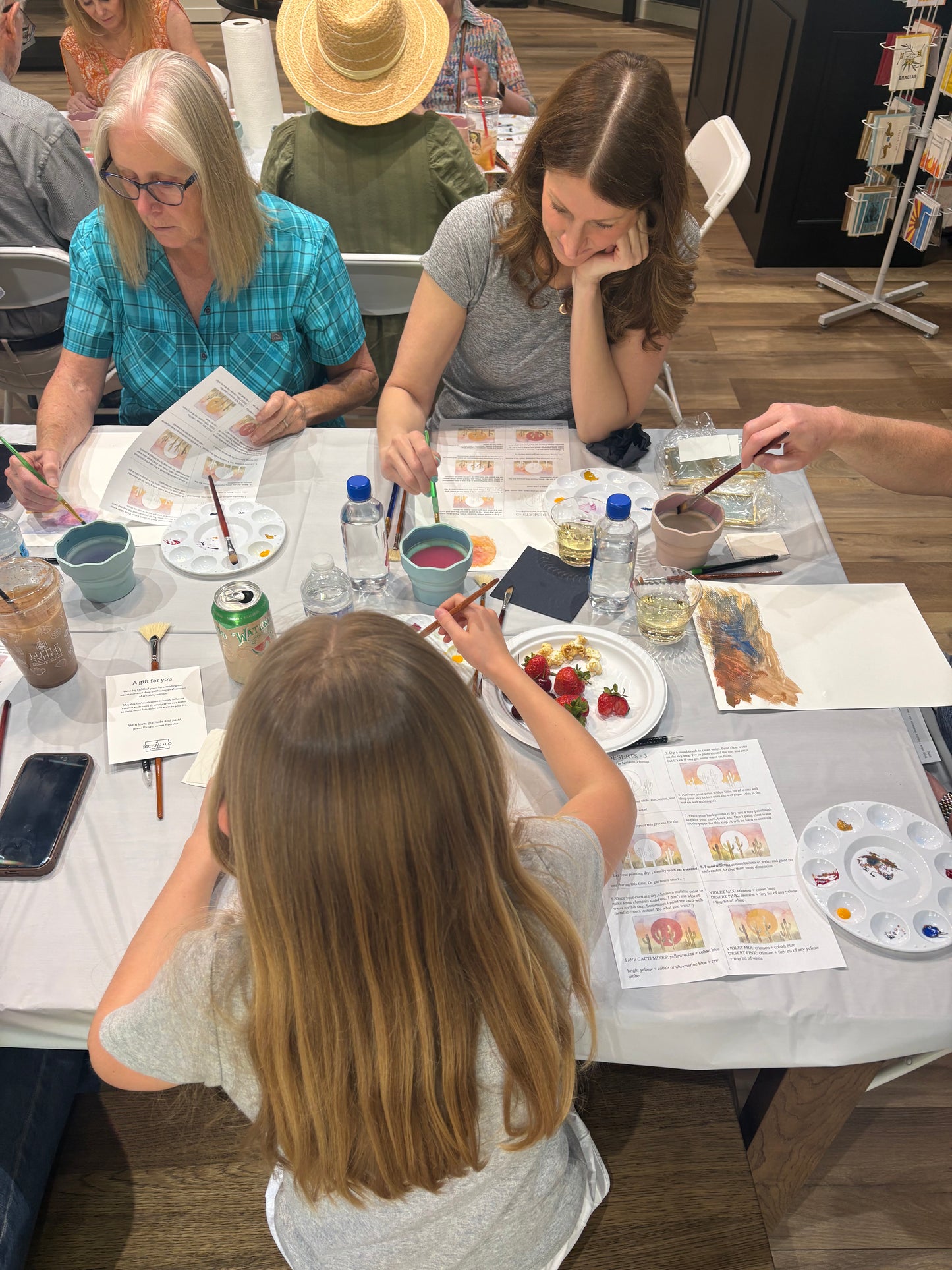 Watercolor Class - July 19 -  Mini Desertscapes with Carolina Benavidez