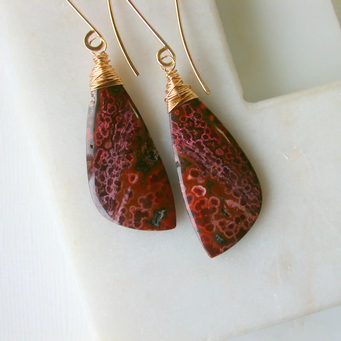 One of a Kind Gemstone Earrings by Linda Trent