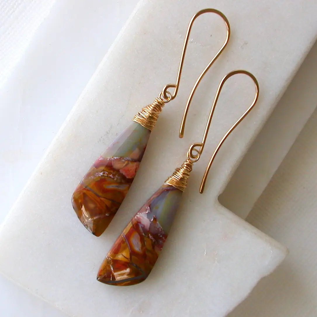 One of a Kind Gemstone Earrings by Linda Trent