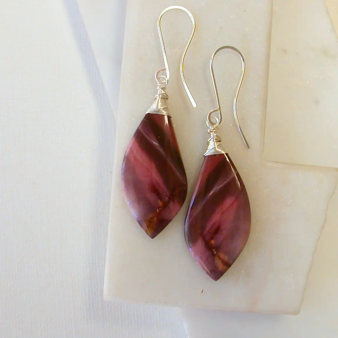 One of a Kind Gemstone Earrings by Linda Trent