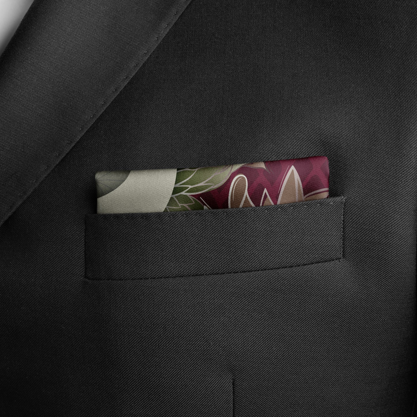 Men's Silk Pocket Square - Saguaro Blossom
