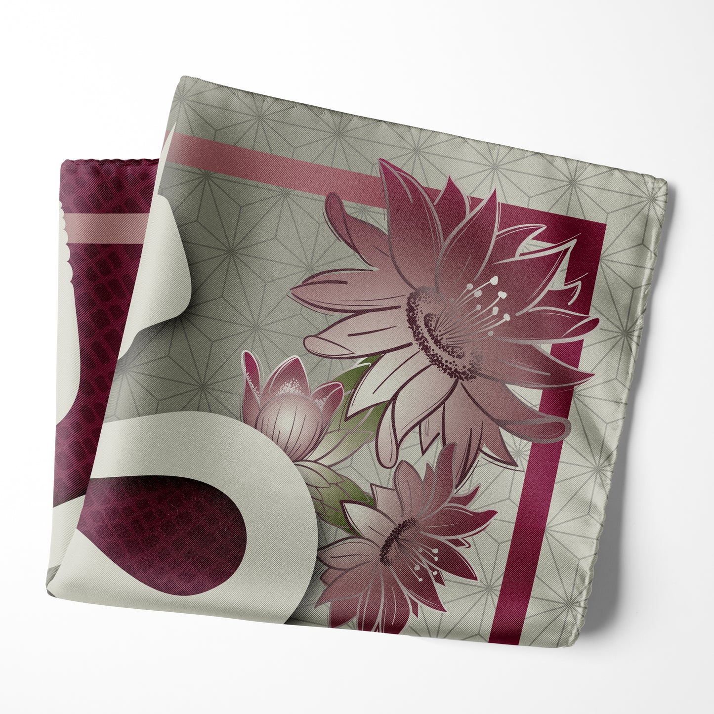 Men's Silk Pocket Square - Saguaro Blossom