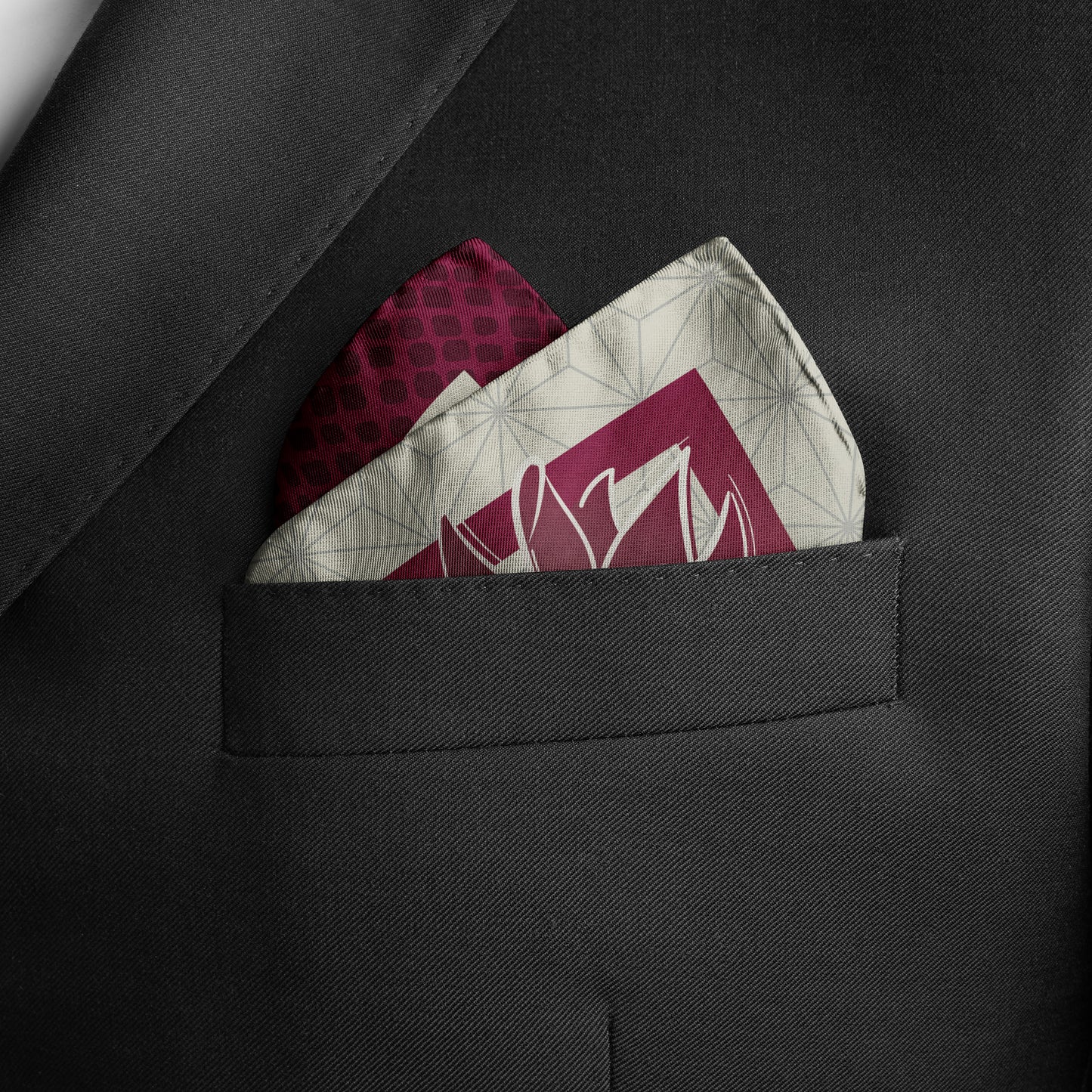 Men's Silk Pocket Square - Saguaro Blossom