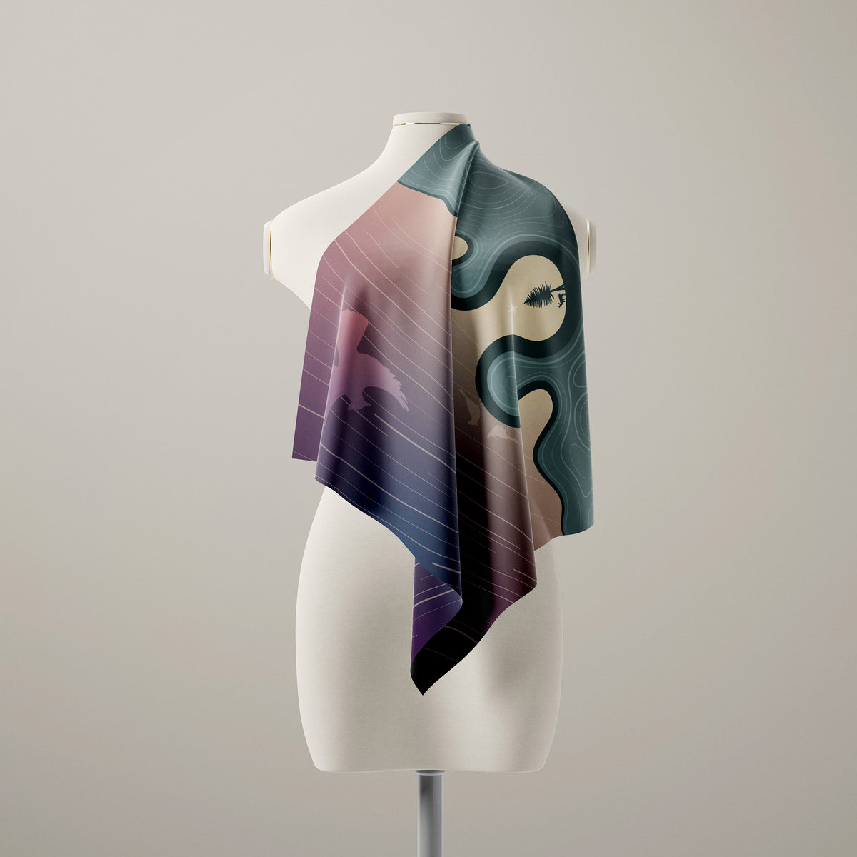 The North Rim Silk Scarf - Signature Collection