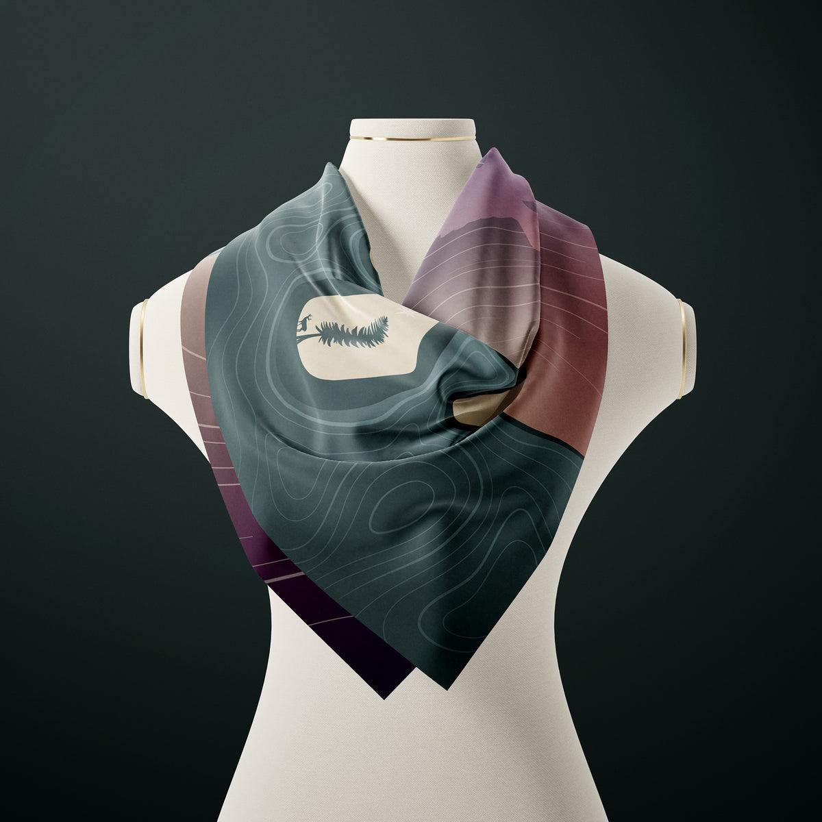 The North Rim Silk Scarf - Signature Collection