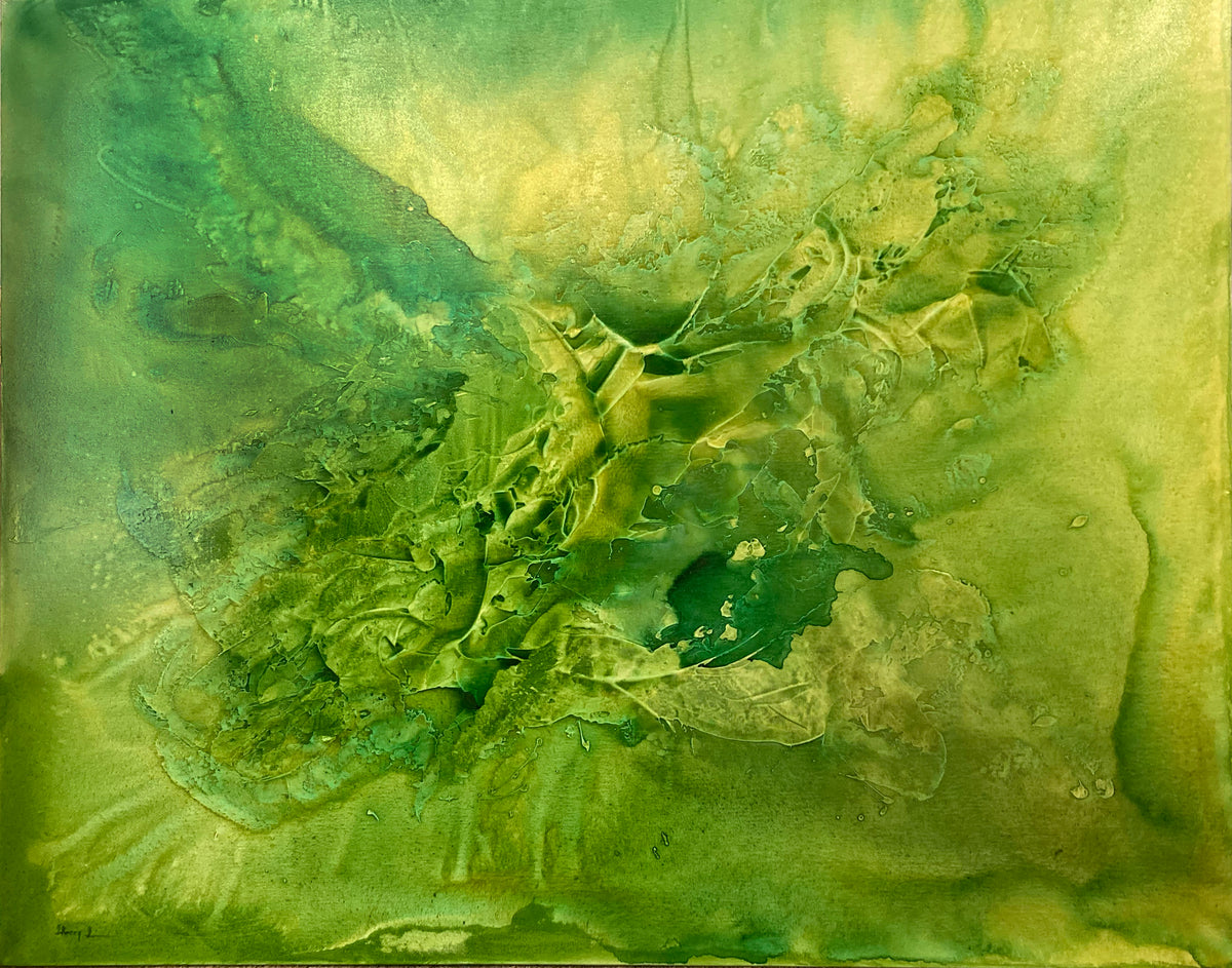 Untitled (in Green) by Sheery Sharabaika