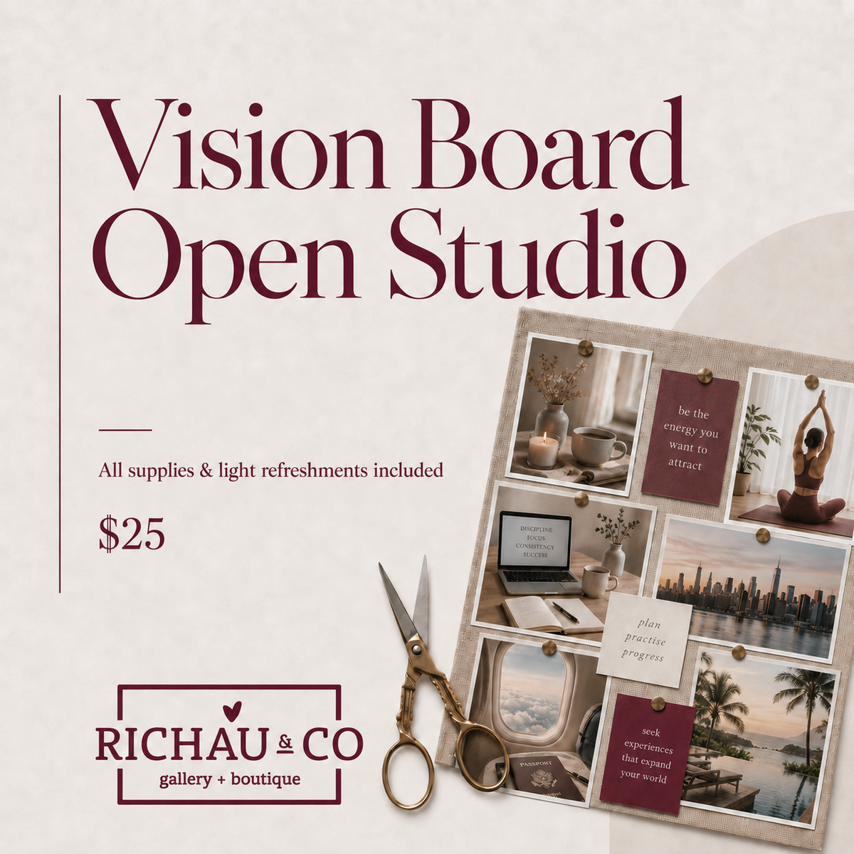 Vision Board Open Studio - Sun, Dec 27