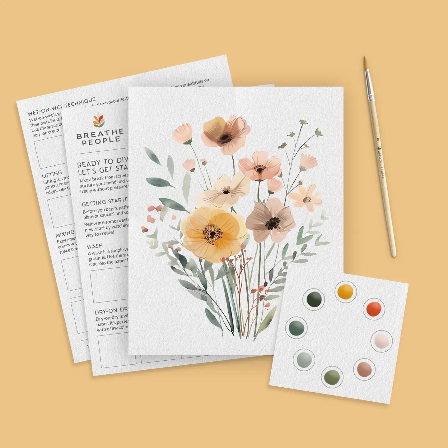 All-In-One Beginner Watercolor Paint Set - Various Designs