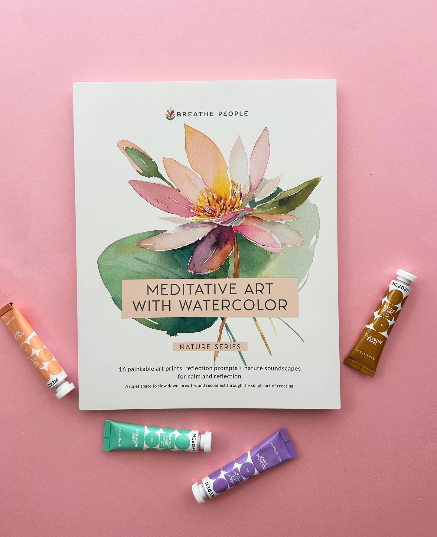 Watercolor Meditative Art Book, Guided Creative Ritual