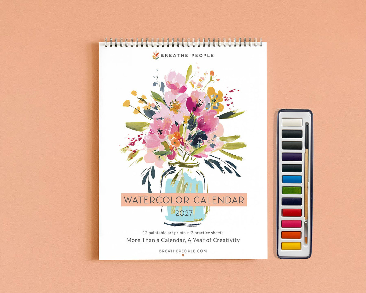 2027 Botanical Watercolor Calendar: Creativity for the whole year!