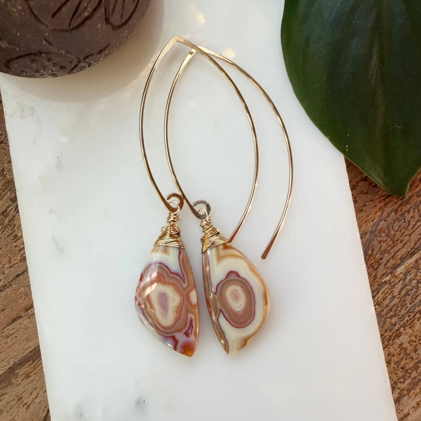 One of a Kind: Crazy Lace Agate Statement Earrings