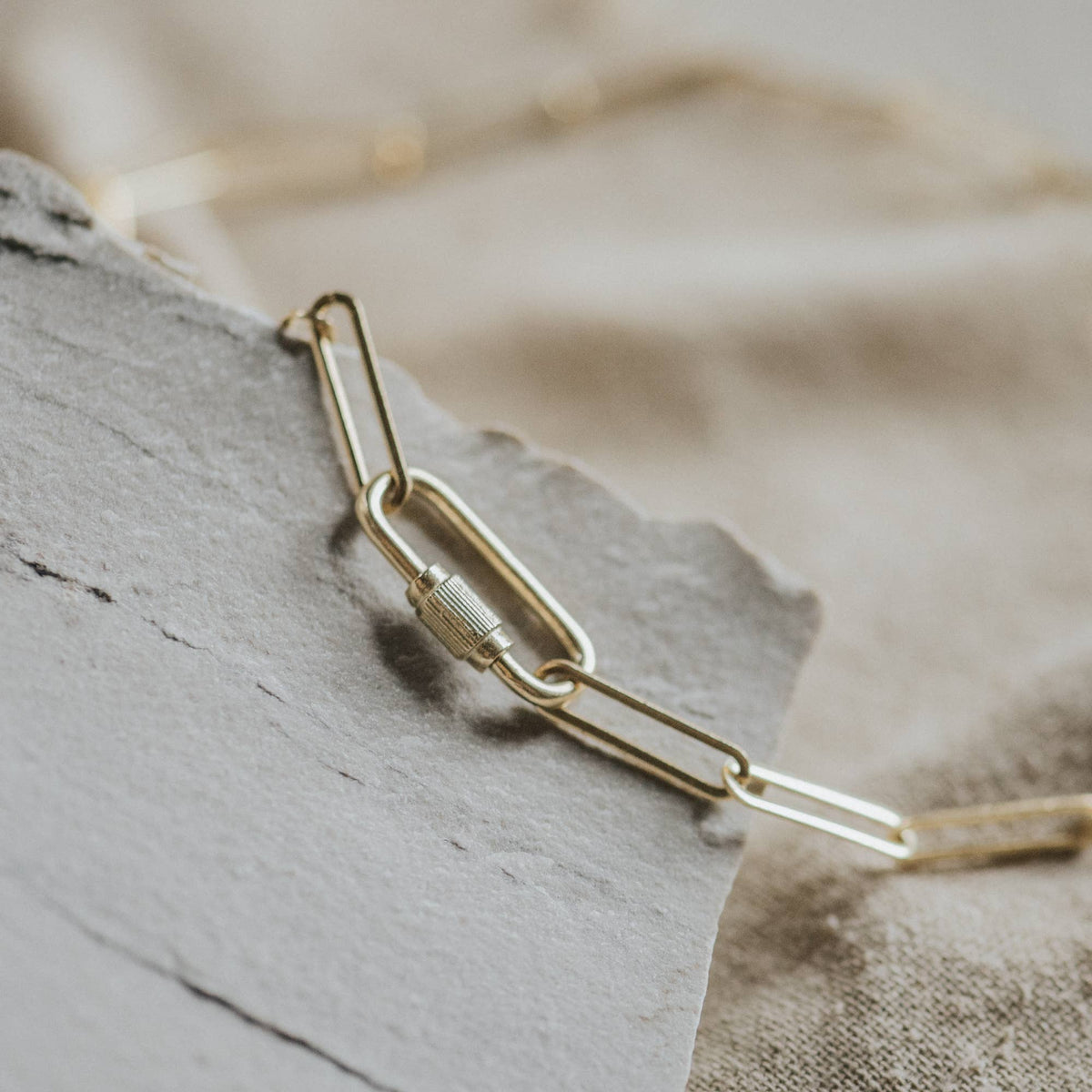 Solo Necklace Brass