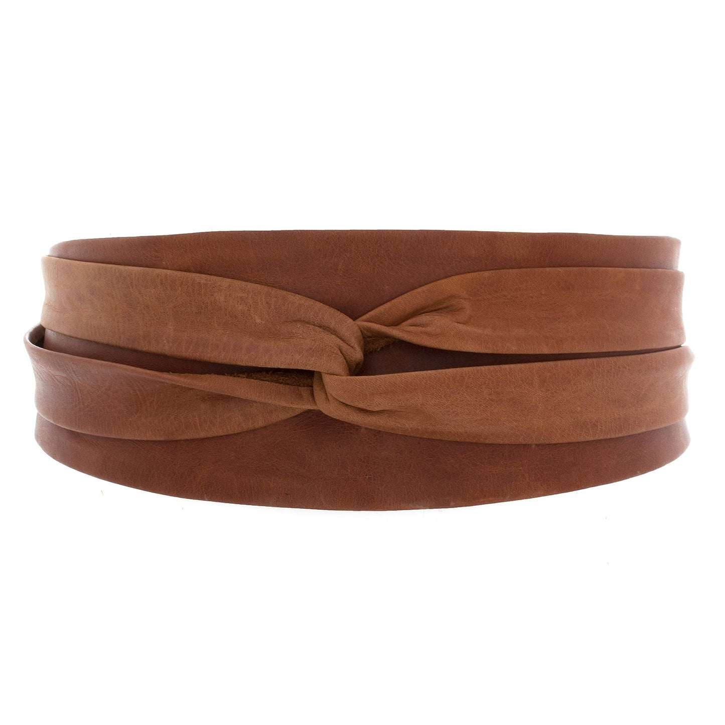 Leather Wrap Belt – Tan