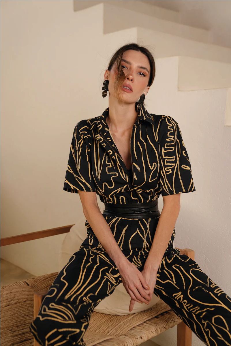 Leather Wrap Belt - Black