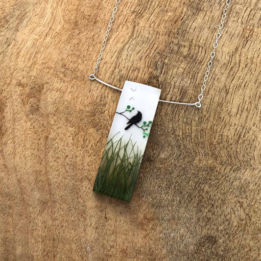 Maybe Hand Painted Necklace