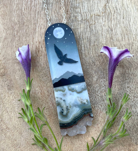 Messenger Necklace | Hand Painted
