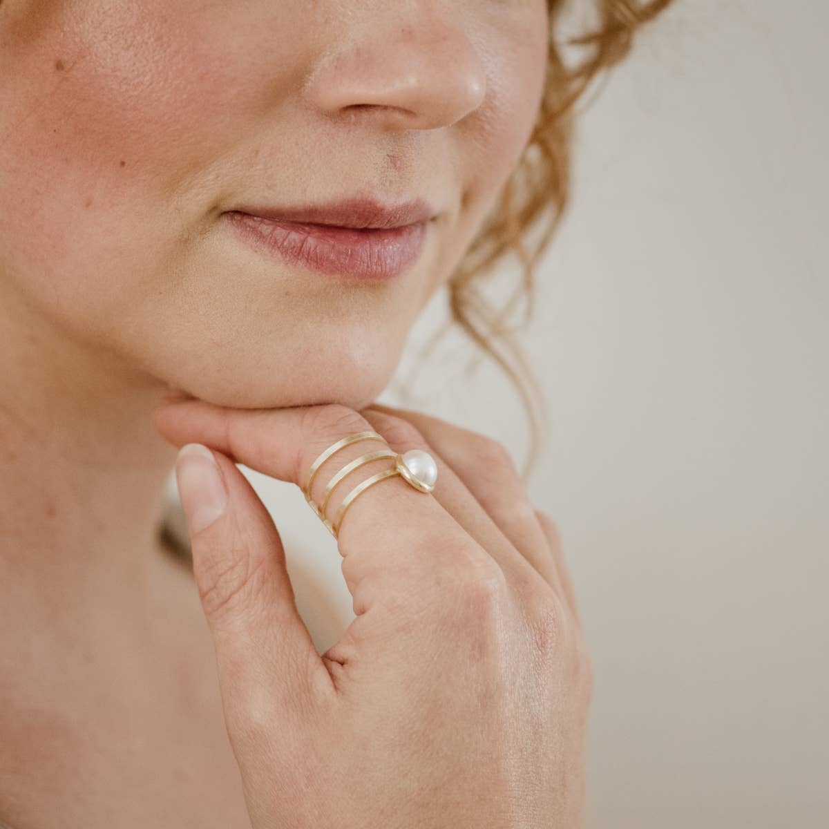 Strata Ring | Pearl