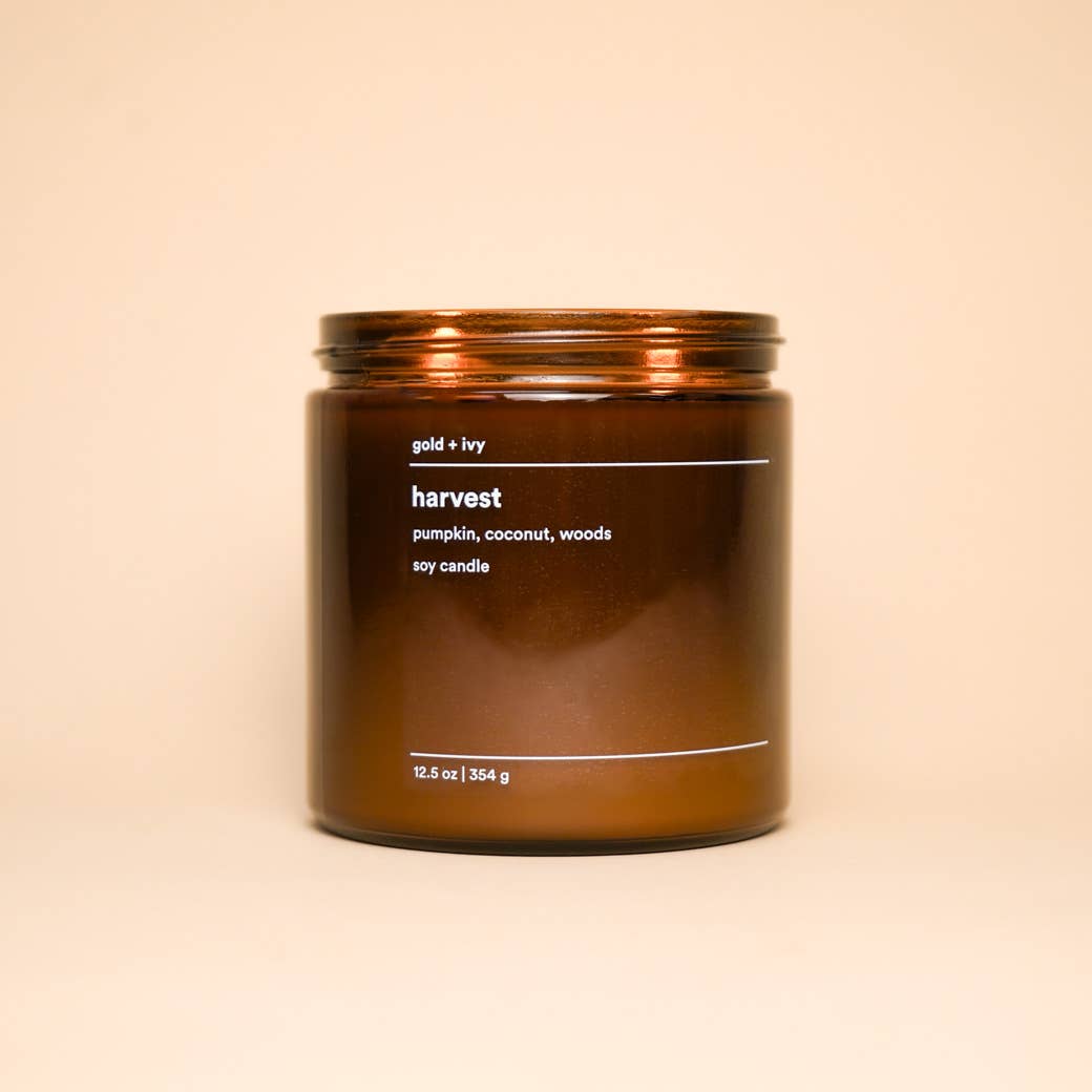 Harvest soy candle  |  pumpkin, coconut, woods