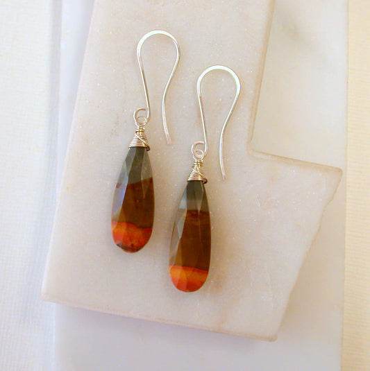 Desert Jasper Statement Earrings