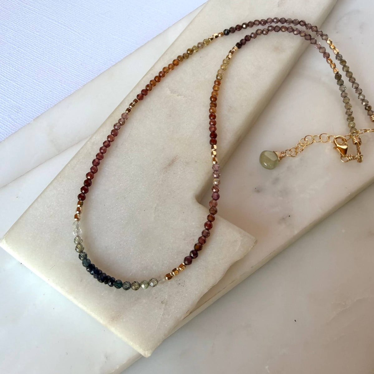Tunduru Sapphire Beaded Gemstone Necklace
