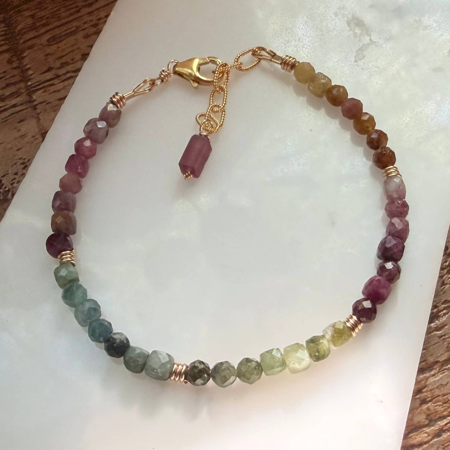 Tourmaline Beaded Bracelet