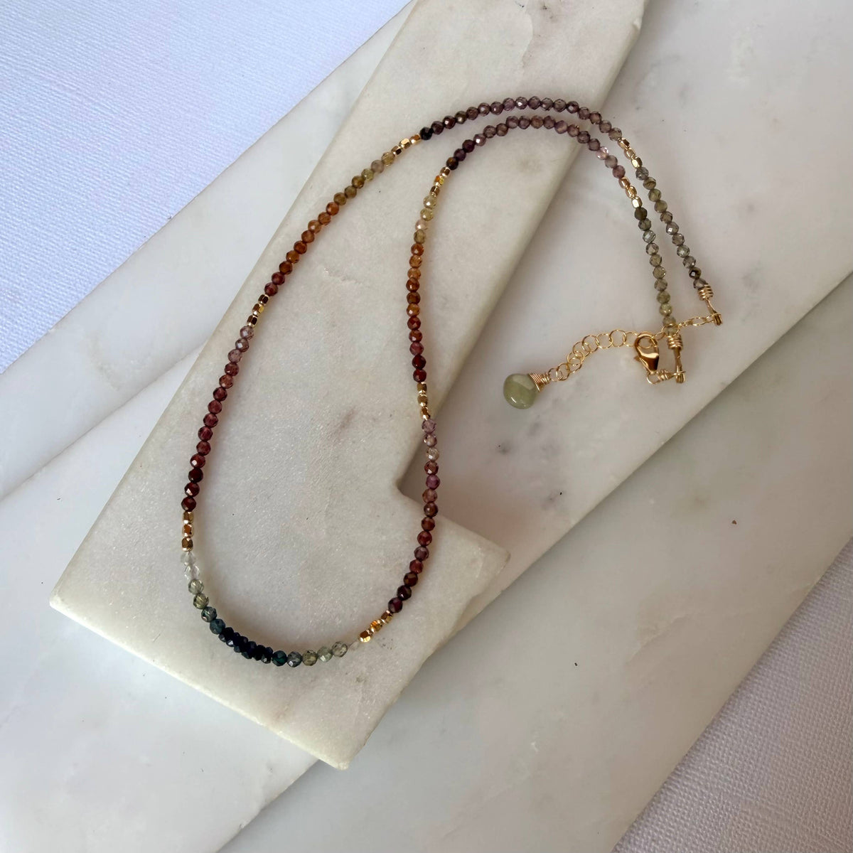 Tunduru Sapphire Beaded Gemstone Necklace
