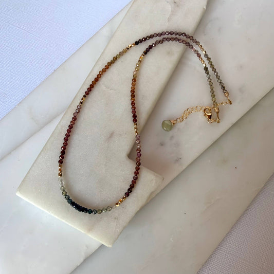 Tunduru Sapphire Beaded Gemstone Necklace