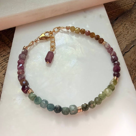 Tourmaline Beaded Bracelet