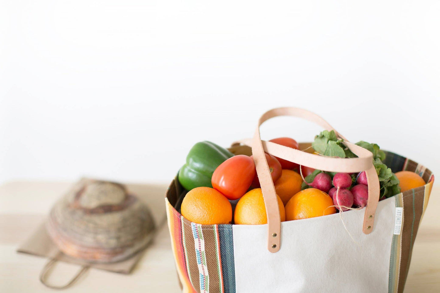 Natural Canvas Bucket Tote - Luxury Gift