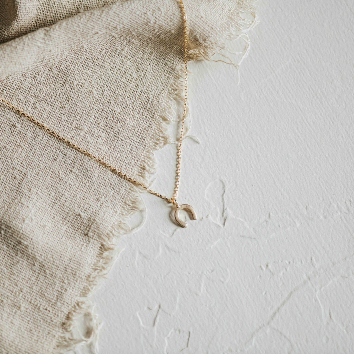 Horseshoe Necklace // Demi-Fine Gold